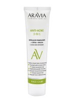 Крем для умывания + скраб + маска с AHA-кислотами Anti-Acne 3-in-1, 100 мл ARAVIA Laboratories