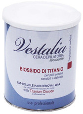 Воск для депиляции для сухой, чувствительной и деликатной кожи с диоксидом титана (банка) Vestalia