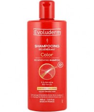 Восстанавливающий шампунь для окрашенных волос с Кератином/ EVOLUDERM COLOR REGENERATING SHAMPOO with Keratin 