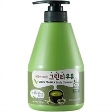 Гель для душа с зеленым чаем Kwailnara Green Tea Milk Body Cleanser WELCOS 
