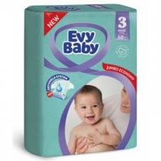 Подгузники детские Evy Baby Midi 5-9кг, 68 шт