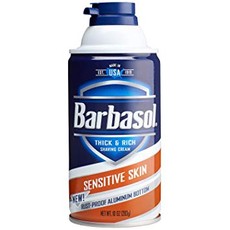 Крем-пена для бритья для чувствительной кожи BARBASOL Sensitive Skin Shaving Cream 