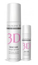 Коллагеновая гель-маска для чувствительной кожи BASIC CARE Профессиональный уход «Medical Collagene 3D»