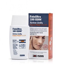Флюид тональный солнцезащитный для лица FotoUltra 100 ISDIN Active Unify/Fusion Fluid COLOR SPF 50+