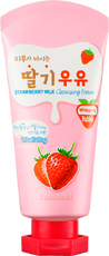 Пенка для умывания клубничная Kwailnara Strawberry Milk Cleansing Foam WELCOS 