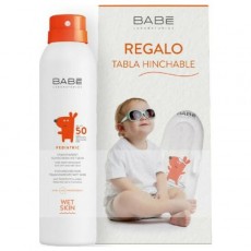 Детский влагостойкий солнцезащитный спрей SPF 50, 200мл LABORATORIOS BABE