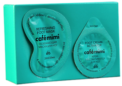 Освежающая маска для ног “Дезодорирующий эффект” с маслом мяты TM cafémimi