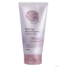 Пенка для умывания очищающая Cleansing Story Foam Cleansing (Pink Clay) WELCOS 