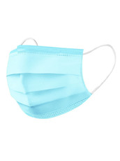 Маска гигиеническая одноразовая, 50шт, голубой Sergio Professional