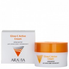 Крем-бустер для сияния кожи с витамином С Glow-C Active Cream, 50 мл ARAVIA Professional 