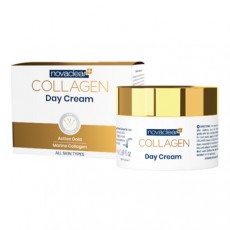 Дневной крем для лица с золотом и морским коллагеном, 50 мл NovaClear Collagen 