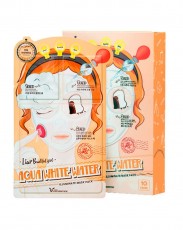 Трёхступенчатая увлажняющая тканевая маска для лица Elizavecca 3-Step Aqua White Water Illuminate Mask Sheet