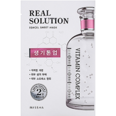 Гелевая маска для лица MISSHA Real Solution Tencel Sheet Mask (Brightening), 2уп
