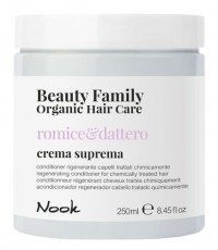 Регенерирующий кондиционер для окрашенных поврежденных волос Ромис и Финик Beauty Family Organic Hair Care ROMICE&DATTERO CREMA SUPREMA/REGENERATING CONDITIONER, 250 мл NOOK