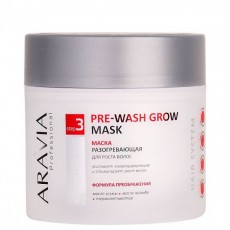 Маска разогревающая для роста волос Pre-wash Grow Mask, 300 мл ARAVIA Professional 