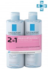 Мицеллярная вода для склонной к аллергии чувствительной кожи, 2х400 мл 2 по цене 1 LA ROCHE-POSAY ULTRA REACTIVE 