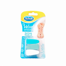 Насадки для пилки для ногтей Velvet Smooth (3 шт.) Scholl 