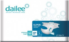 Подгузники для взрослых, 30 шт { мин.заказ 2 } Dailee Super [3] Large 