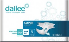 Подгузники для взрослых, 30 шт { мин.заказ 2 } Dailee Super [1] Small 