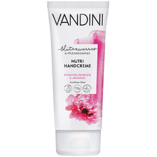 Крем для рук Цветок Пиона & Масло Арганы VANDINI NUTRI Hand Cream Peony Blossom & Argan Oil Aldo Vandini