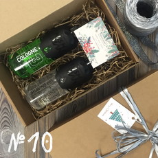 Подарочный набор для мужчин №10 (• Гель для бритья NISHMAN 03 Shaving gel 400 мл • Одеколон NISHMAN 03 CARIBBEAN 400 мл) NISHMAN 