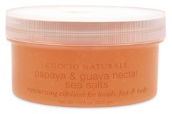 Скраб для рук, ног и тела "Папайя и гуава" на основе морской соли CUCCIO NATURALE