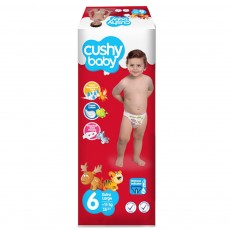 Подгузники Cushy Baby Jumbo 6 Extra large (15+ кг) 38 шт