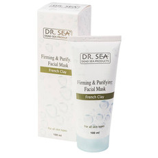 Укрепляющая и очищающая маска для лица с французской глиной Dr. Sea
