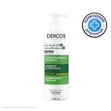 Интенсивный шампунь-уход против перхоти для сухих волос VICHY DERCOS 