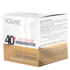 Увлажняющий крем для лица против морщин на день и ночь 40+ Vollare Face 