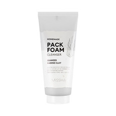 Очищающая пенка для лица MISSHA Homemade Pack Foam Cleanser (Seaweed Marine Clay)