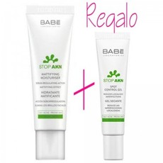 Набор Матирующая увлажняющая эмульсия 50мл+Гель против акне локального применения 8 мл в подарок STOP AKN MATTIFYING MOISTURISER 50ml+STOP AKN SPOT CONTROL GEL 8m LABORATORIOS BABE