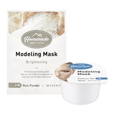 Альгинатная маска для лица MISSHA Homemade Modeling Mask (Rice)ade Pack Foam Cleanser (Centella Calamine)