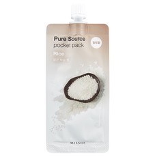 Маска для лица MISSHA Pure Source Pocket Pack (Rice), 3уп.