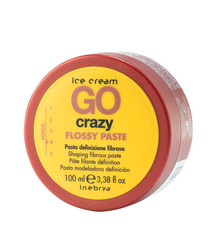 Паста для придания формы волосам Inebrya Ice cream GO crazy Flossy paste 