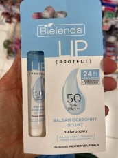 Защитный бальзам для губ с гиалуроновой кислотой, SPF50, 10г BIELENDA LIP PROTECT 