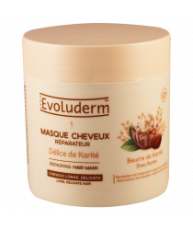 Восстанавливающая маска для волос с маслом Карите EVOLUDERM REPAIRING HAIR MASK DELICE DE KARITE
