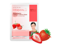 Маска для лица Клубника и коллаген/Strawberry Collagen Essence Mask Dermal