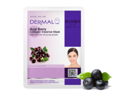 Маска для лица ягоды Асаи и коллаген /Acai Berry Collagen Essence Mask Dermal