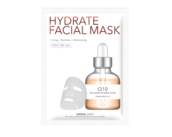 Маска для лица активное увлажнение Коэнзим Q10 / Q10 Hydrate Facial Mask DERMAL SHOP