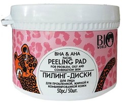 Пилинг- диски для лица для проблемной, жирной и комбинированной кожи BIO WORLD