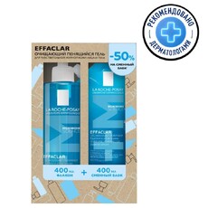 Набор LA ROCHE-POSAY EFFACLAR для жирной и проблемной кожи: очищающий гель 400 мл + сменный блок 400 мл