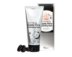 Пенка-маска для умывания ЧЕРНАЯ Milky Piggy Elastic Pore Cleansing Foam ELIZAVECCA