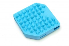 Щетка массажная для тела «РУКАВИЧКА» голубая