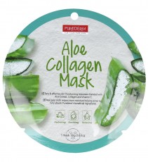Тканевая маска для лица Алоэ и Коллаген Aloe Collagen Mask, 18 г PUREDERM 