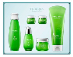 Подарочный набор «Увлажнение, себорегуляция и уход за комбинированной кожей лица с зеленым винорадом" FRUDIA 