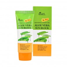 Солнцезащитный крем с экстрактом алоэ SPF 50+/PA+++ EKEL UV Aloe Vera Sun Block SPF 50+/PA+++ 