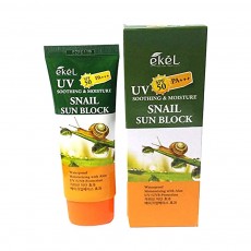 Солнцезащитный крем с улиточным муцином SPF 50+/PA+++ EKEL UV Snail Sun Block SPF 50+/PA+++ 