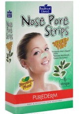 Очищающие поры полоски для носа Botanical Choice Nose Pore Strips "GREEN TEA" PUREDERM 