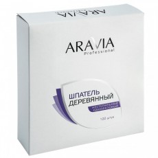 Шпатели деревянные одноразовые, 100 шт/уп ARAVIA Professional